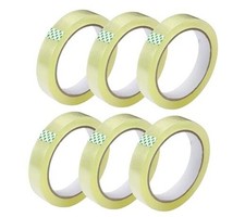 Premium Clear Tape inch x 27 feet, Strong Transparent Gift Wrap 1" x 217ft 1