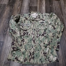 US Navy Working Uniform Type III Shirt Small Regular Camo NWU Blouse "Alexander"