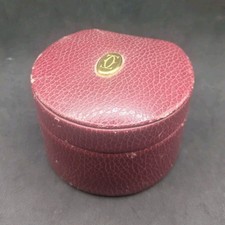 Écrin Cartier Paris Ancienne Boîte Montre Bijou Cuir Bordeaux Vintage