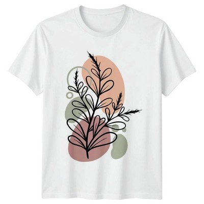 Minimalist Aesthetic Earth Tone Abstract Plant T-Shirt Botanical Abstract Art