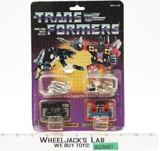 Ravage & Rumble 100  Complete W CARDBACK & BUBBLE 1985 G1 Transformers Vintage