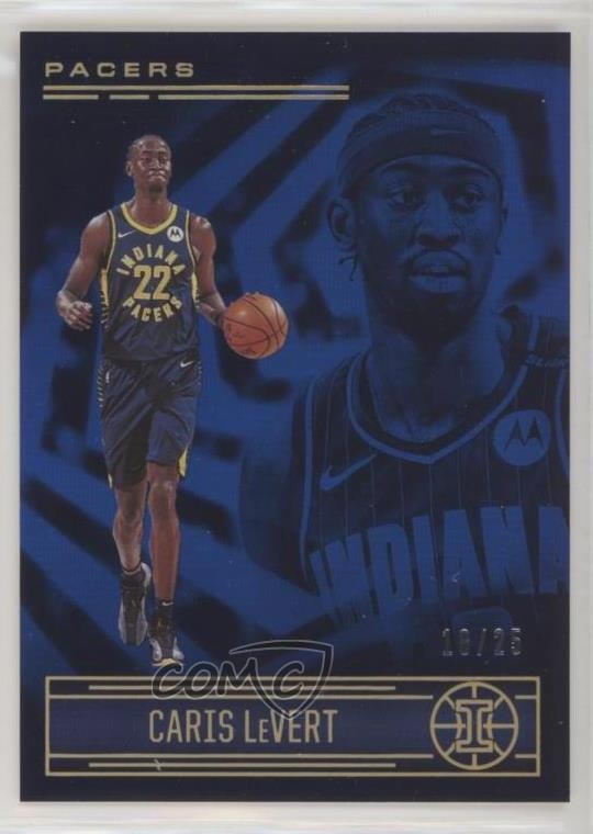 2020-21 Panini Illusions Trophy Collection Blue 18/25 Caris LeVert #144 1p5