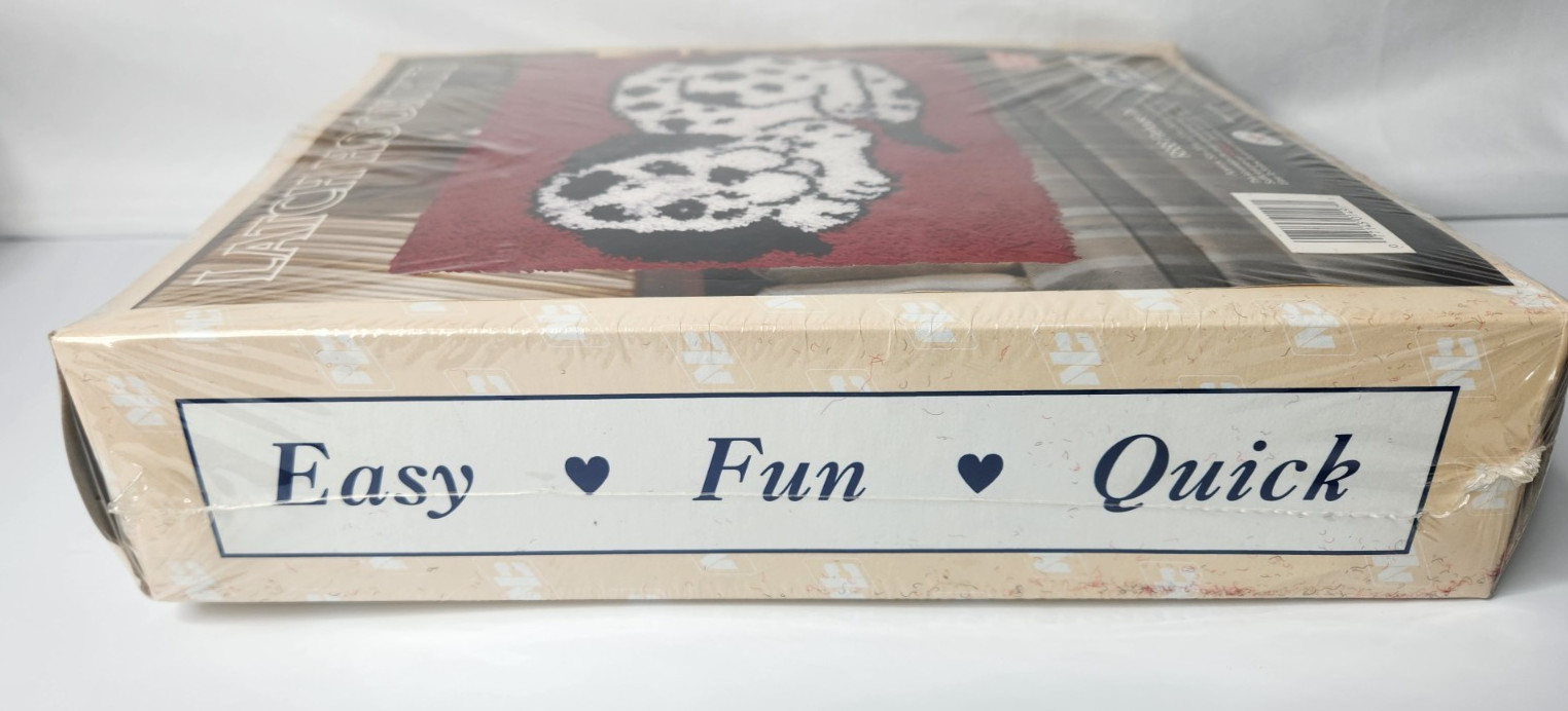 National Yarn Crafts Vintage 1977 R888 Firehouse Pal Latch Hook Kit Damaged Box