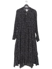 All Saints A-Line Maxi Dress L in Black