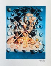 Salvador Dalì GALATEA DELLE SFERE facsimile giclée firmato e numerato 16"x12"