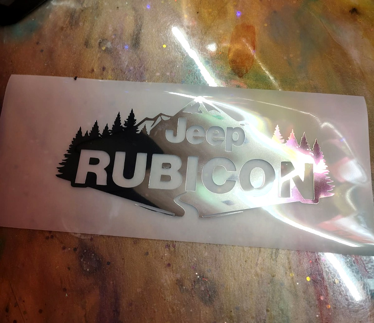 JK RUBICON Decals Mountain Scape Window Stickers Fits Jeep Wrangler 4X4 Rubicon thumbnail 5