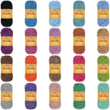 JubileeYarn Scrubby Dish Yarn - 50g/Skein 12 Skeins, Variety Package 