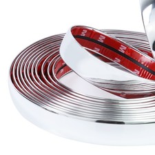 16FT Automotive Chrome Trim Molding 1" 25mm Heavy Duty Chrome Car Moldings T...