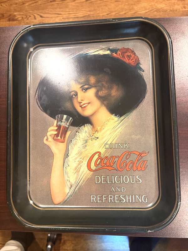 Vintage Coca-Cola Serving Tray Advertising Metal Tray 10 1/2 X 13 1/4