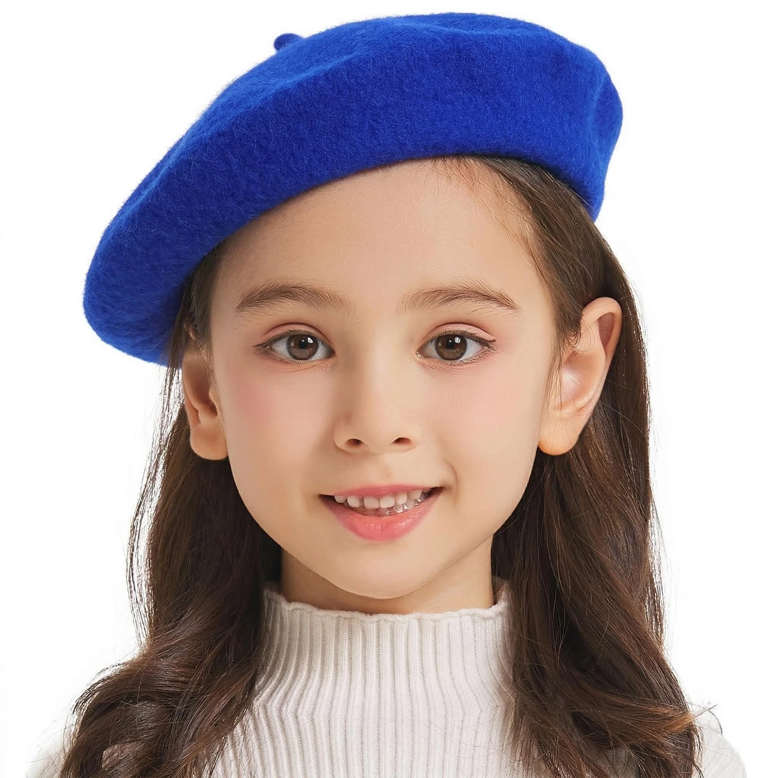 Girls Classic The French Artist Beret Beret Fantasy Blue