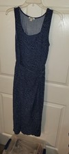 Blue Sundress With Included Fake Pearl Necklace