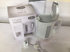 Quest 1.7 Litre Electric Kettle/White/Cord Storage/Water Level Indicator/BPA..