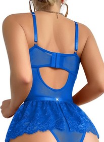 Sexy Lingerie Set Women Corset Bodysuit Skirt