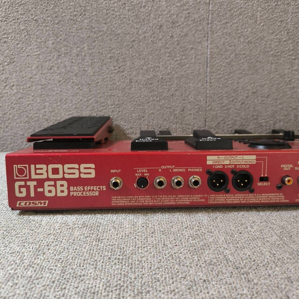BOSS GT-6B Multi Bass Guitar Effects Processor Pedal From Japan W