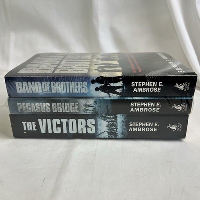 Stephen E Ambrose Book Set Band Of Brothers Pegasus Bridge The Victors Sealed