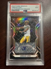 2020 PANINI OBSIDIAN #111 JORDAN LOVE AUTOGRAPH-E/E ORANGE 55/75