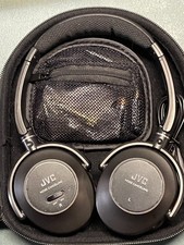 JVC HA-NC250 Wired Noise-Cancelling Stereo Headphones Black w/Case