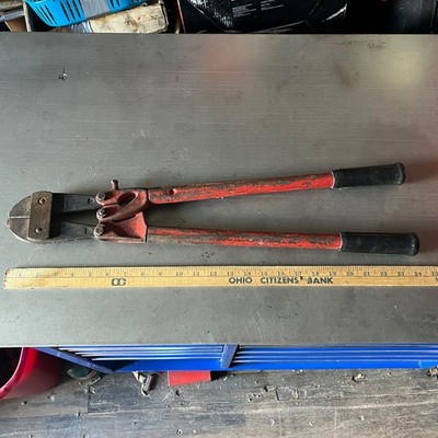 HK PORTER 24  INDUSTRIAL GRADE CENTER CUT BOLT CUTTER, NO. 1 JAWS
