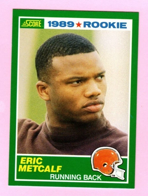 1989 Score Football Eric Metcalf RC #260 Cleveland Browns