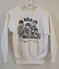 The Beatles Original Vintage 1963 Band Crewneck Sweatshirt Women Small Rare