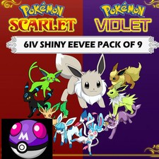 6IV Shiny Eeveelution Bundle Pokemon Scarlet ...