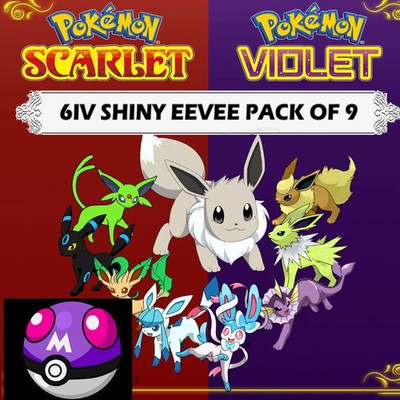 6IV Shiny Eeveelution Bundle Pokemon Scarlet and Violet