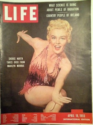 Life International Magazine April 18,1955. Sheree North. Perils of Radiation. Li