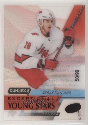 2020-21 Upper Deck Synergy Exceptional Young Stars Black /99 Sebastian Aho 0eo6