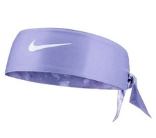 Nike Head Tie 2.0 Adult Reversible Light Thistle/White Unisex Adjustable Dryfit