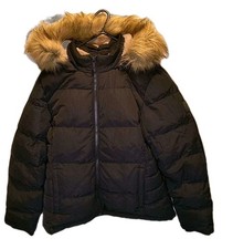 Soul Cal & Co. 2 Zip Ladies Black Bubble Jacket Size UK 14/L Brand New With Tags