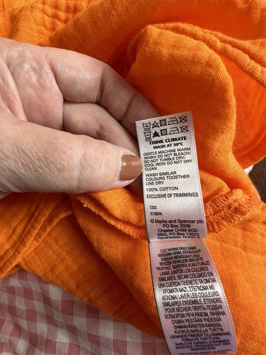Per Una Orange Blouse Size 22 BNWT - Picture 3 of 3