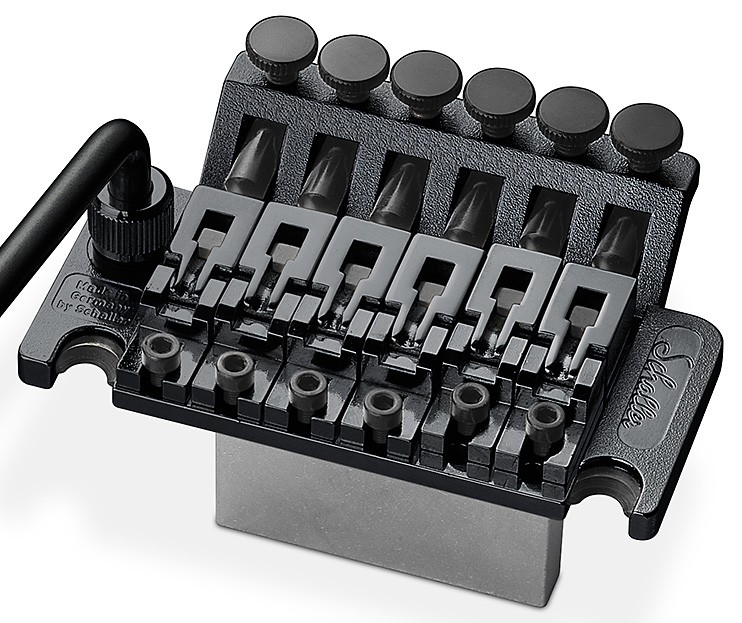 Schaller Germany Floyd Rose Tremolo Kit - Black with 32mm Block R2 Nut 36690₽