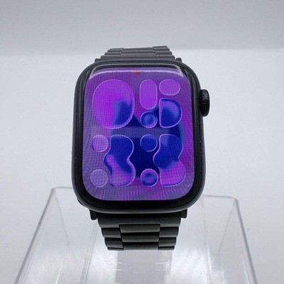 GPS Only Apple Watch Series 8 41MM Black Aluminum Aftermarket Band MNP53VC/A