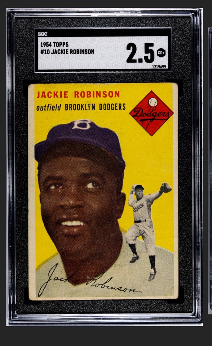 1954 Topps - Jackie Robinson #10 SGC 2.5