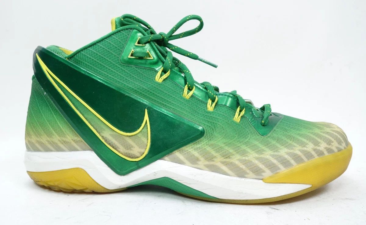 OREGON DUCKS Shoes Mens Size 11.5 Yellow Green REEBOK CROSSFIT Athletic Trainer The Kobe 5 Oregon PE… first pair in the world for sale  main image 2