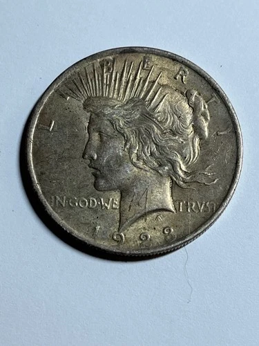 1923 U.S. Peace Silver Dollar - 90% Silver - Circulated 26.73 grams