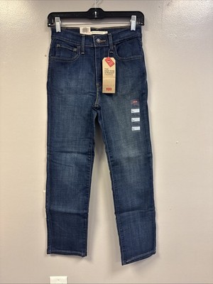 Levi s Sculpt 724 High Rise Straight Cropped Jeans Size 4