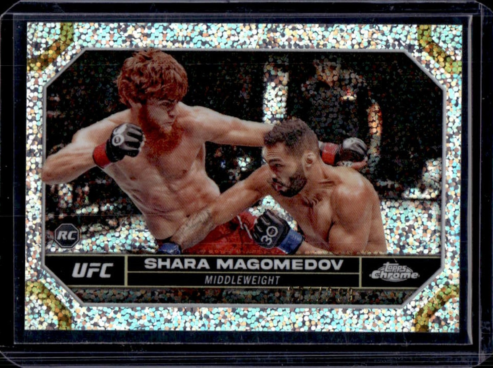 2024 Topps Chrome UFC Shara Magomedov Speckle Refractor Rookie RC #/299