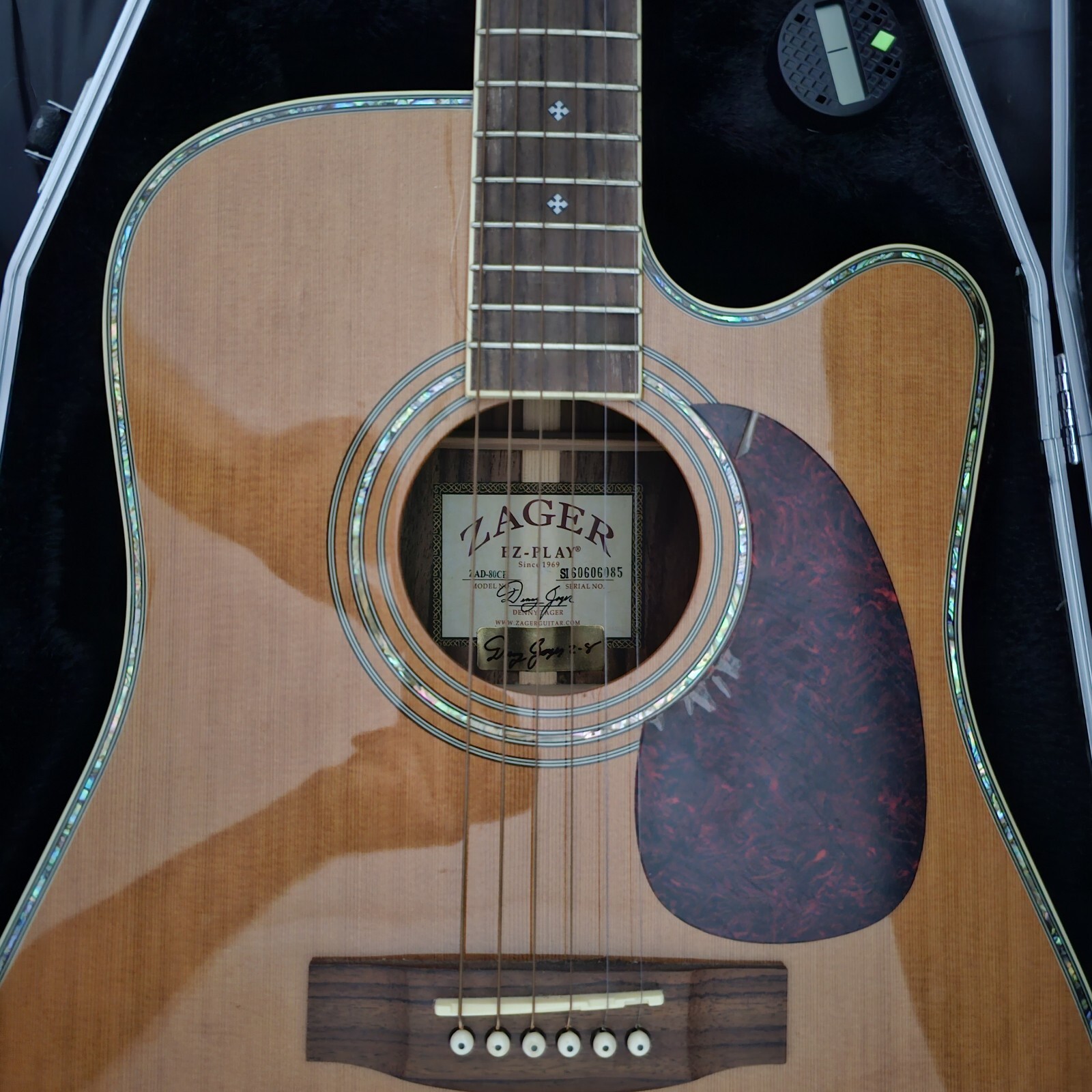 Vintage Zager ZAD80CE Electric/Acoustic Guitar eBay
