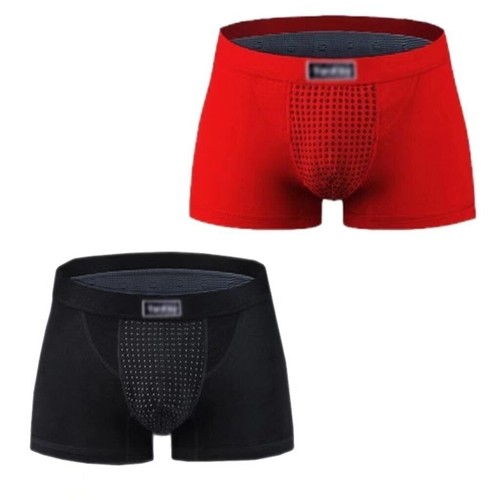 2PCS Men's Magnetic Therapy Health Panties 63 Magnet Reinforced Boxer Briefs - Picture 28 of 30