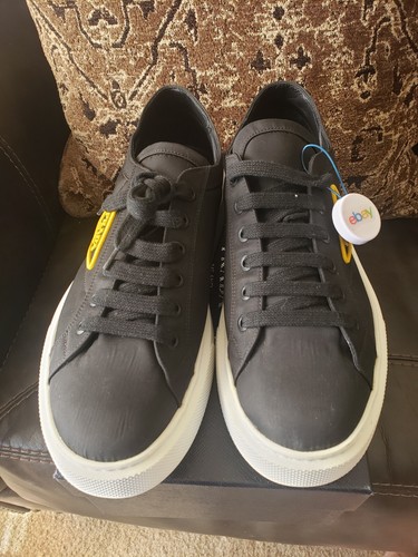 PRADA Makro gelb schwarz Nylon Sneaker hergestellt ITALIEN Herren 11-4E UK/12 US $ 990 - Bild 8 von 18