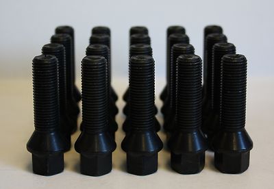 20 X M14 X 1.5 BLACK TAPERED ALLOY WHEEL BOLTS FIT BMW X3 X5 20 X M14 X 1.5 BLACK TAPERED ALLOY WHEEL BOLTS FIT BMW X3 X5