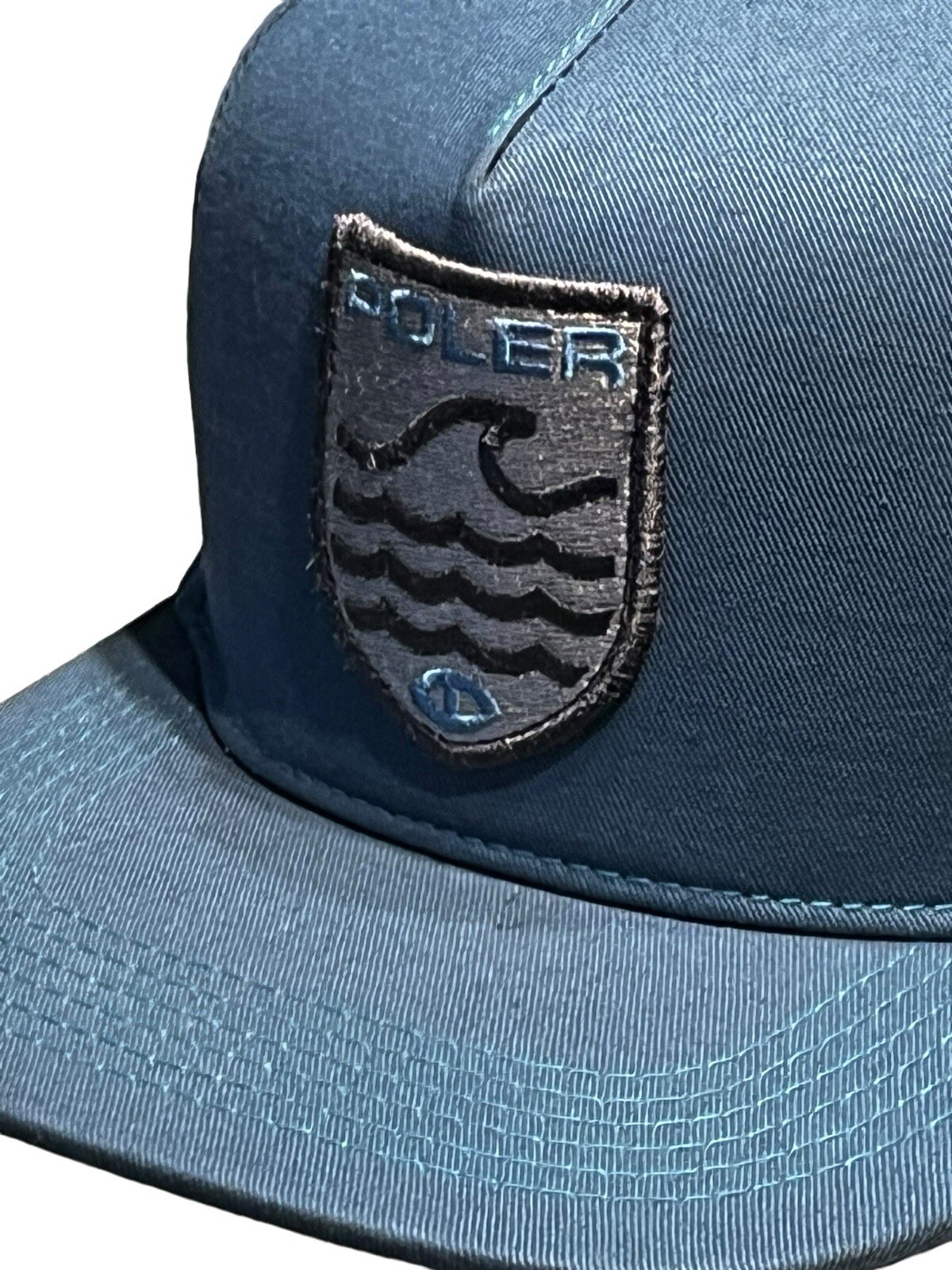 Poler Camp Vibes Snapback Hat Cap Blue Waves Patc… - image 7
