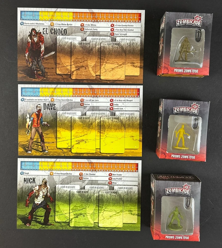 Zombicide Promo Survivors & Zombivors con salpicaderos exclusivo de Kickstarter NUEVO Foto 4 de 4