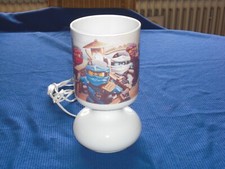 Ikea Vasenlampe Lykta Glas weiß mit Lego Ninjago Motiv - Tischlampe Vasenlampe