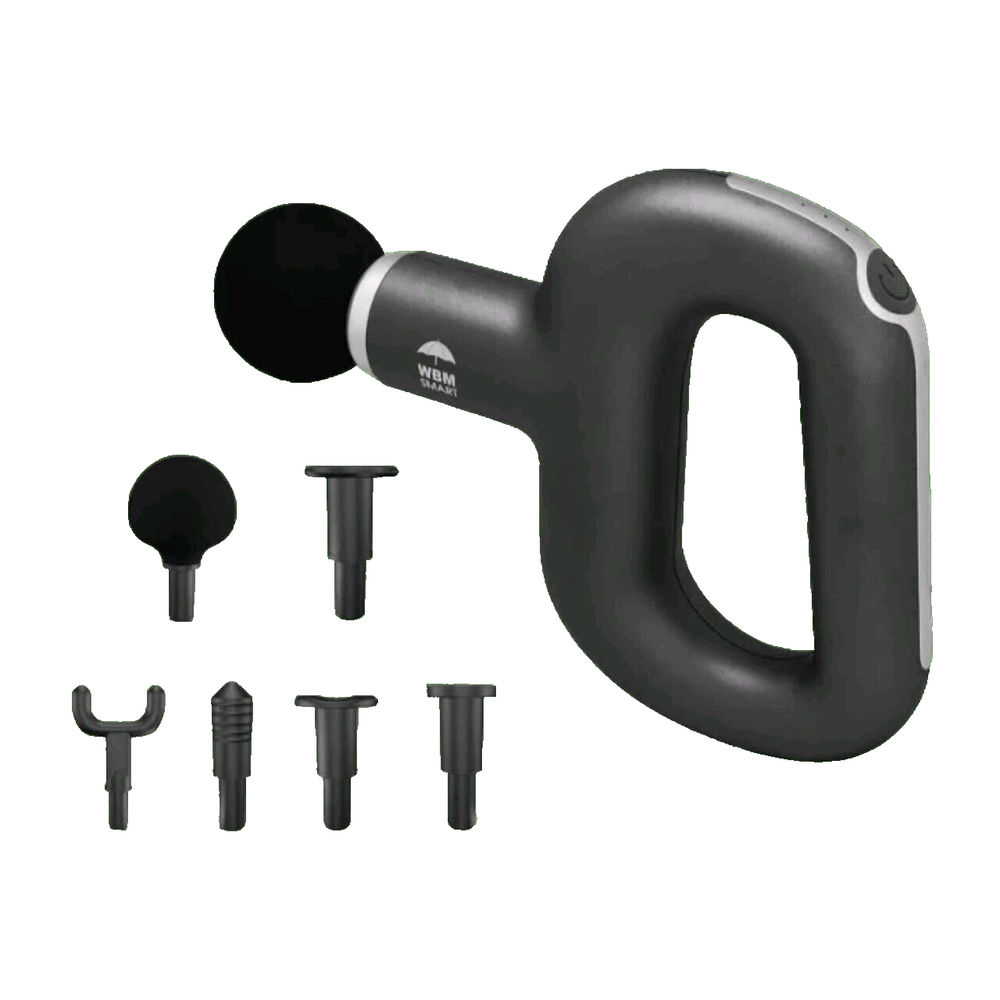 Athlete Handheld Massage Gun with 6 Interchangeable Heads Portable Deep Tissue Relief