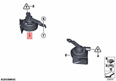 For BMW Genuine Horn 61337217702 | eBay