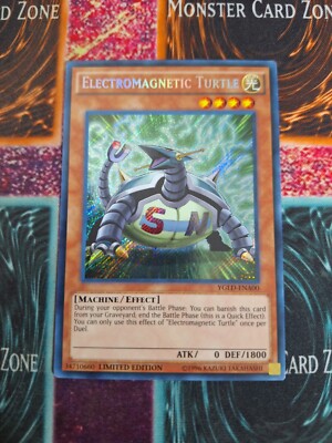 Yu-Gi-Oh! Electromagnetic Turtle Card – Secret Rare, 1st Edition – From Yugi's Legendary Decks (YGLD-ENA00) - View #2