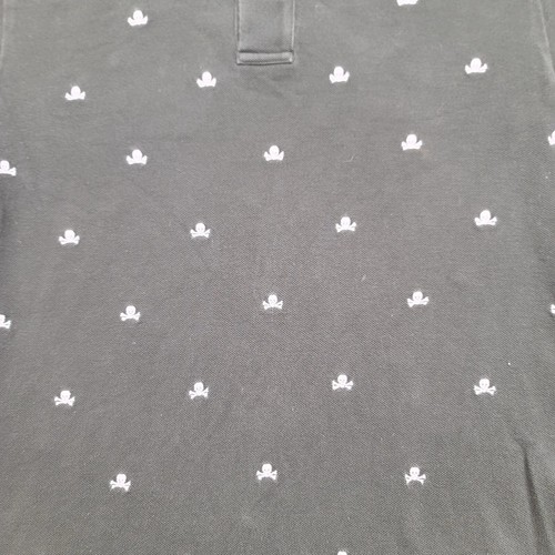 Polo by Ralph Lauren Shirt Boys Youth Medium Green Polo Skull All Over Casual - Picture 5 of 10