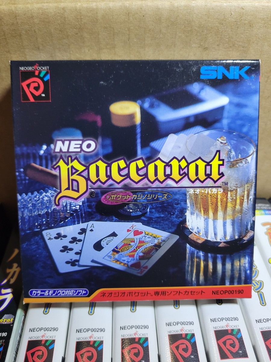 Neo Baccarat Neo Geo Pocket – Boîte Uniquement, SNK Japon